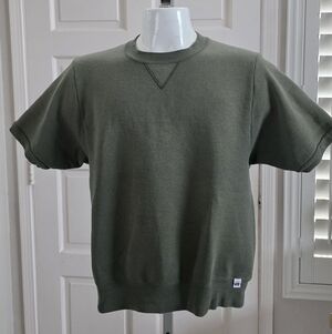 Russell Athletic Vintage 90s USA Made short sleeve crewneck sweater Rare SZ M